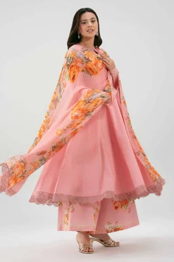 3 Piece - Digital Printed Embroidered Suit - 42619518
