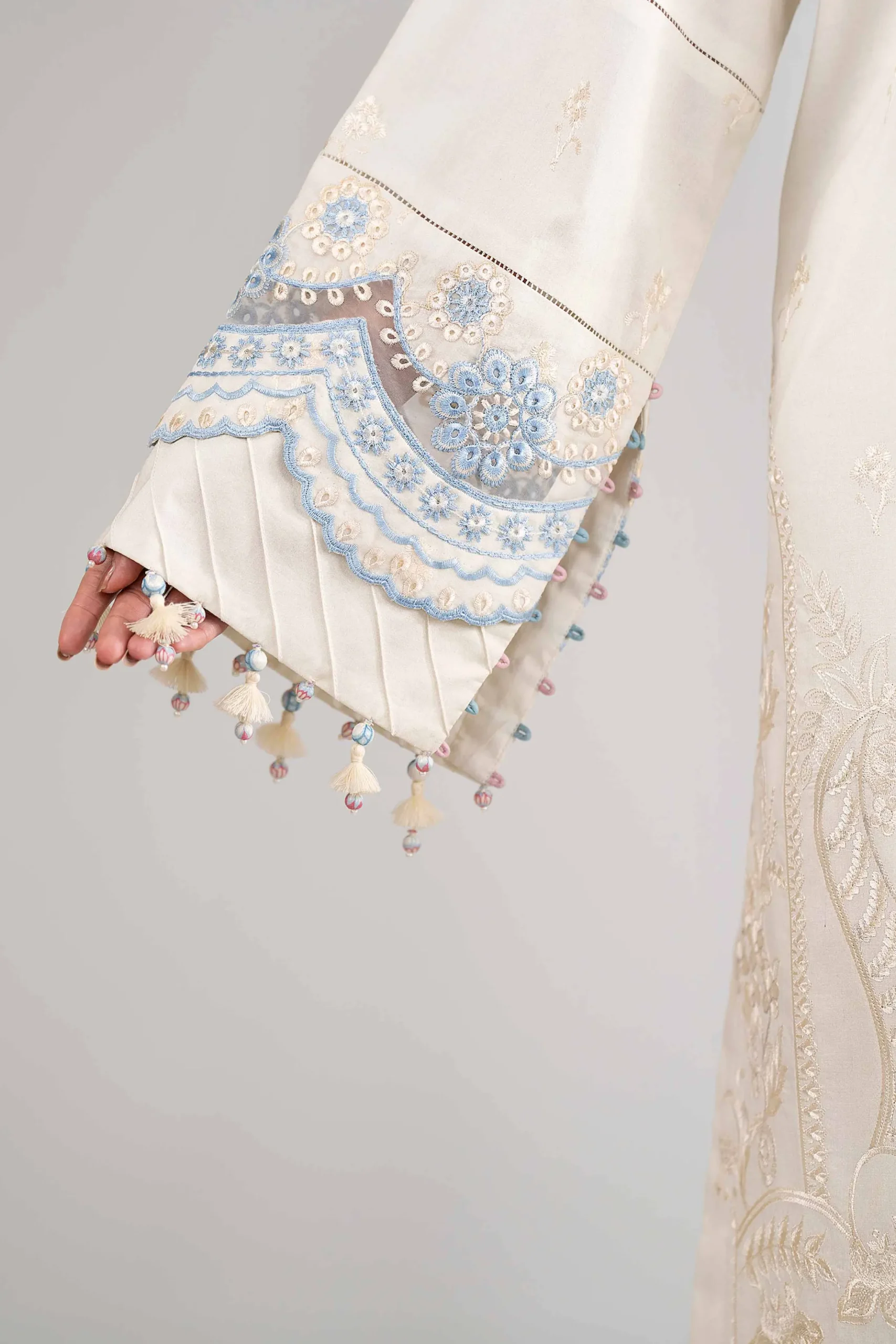 3 Piece - Digital Printed Embroidered Suit - 42601735