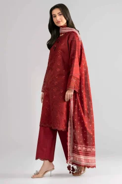 3 Piece - Digital Printed Embroidered Suit - 42601736