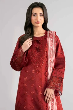 3 Piece - Digital Printed Embroidered Suit - 42601736