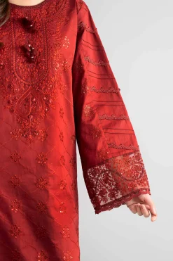 3 Piece - Digital Printed Embroidered Suit - 42601736