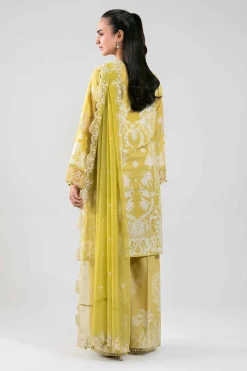3 Piece - Digital Printed Embroidered Suit - 42601386