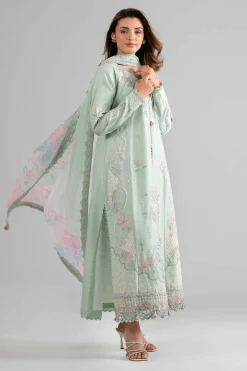 3 Piece - Digital Printed Embroidered Suit - 42601699