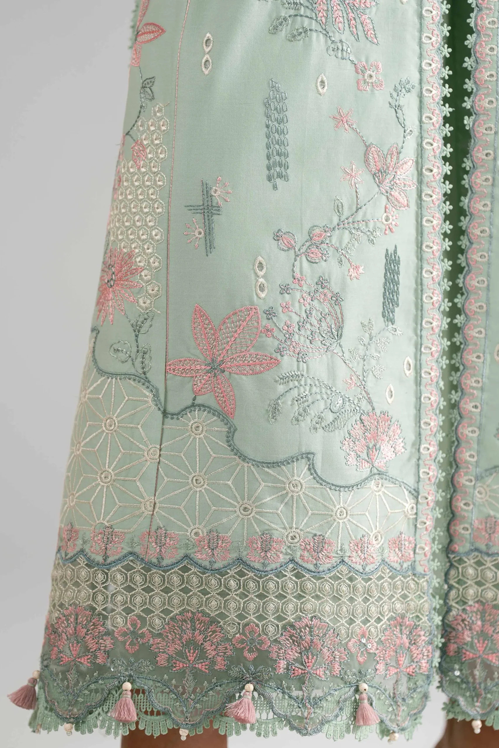 3 Piece - Digital Printed Embroidered Suit - 42601699