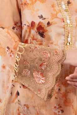 3 Piece - Digital Printed Embroidered Suit - 42502140