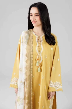 3 Piece - Digital Printed Embroidered Suit - 42601827