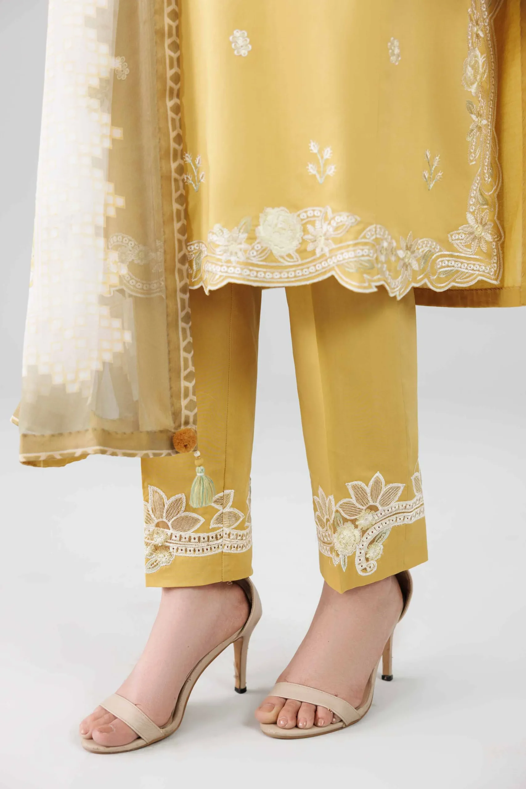 3 Piece - Digital Printed Embroidered Suit - 42601827