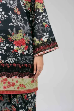 3 Piece - Digital Printed Embroidered Suit - 42601359