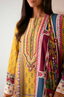 3 Piece - Digital Printed Embroidered Suit - 42502646