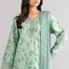 3 Piece - Digital Printed Embroidered Suit - 42601743