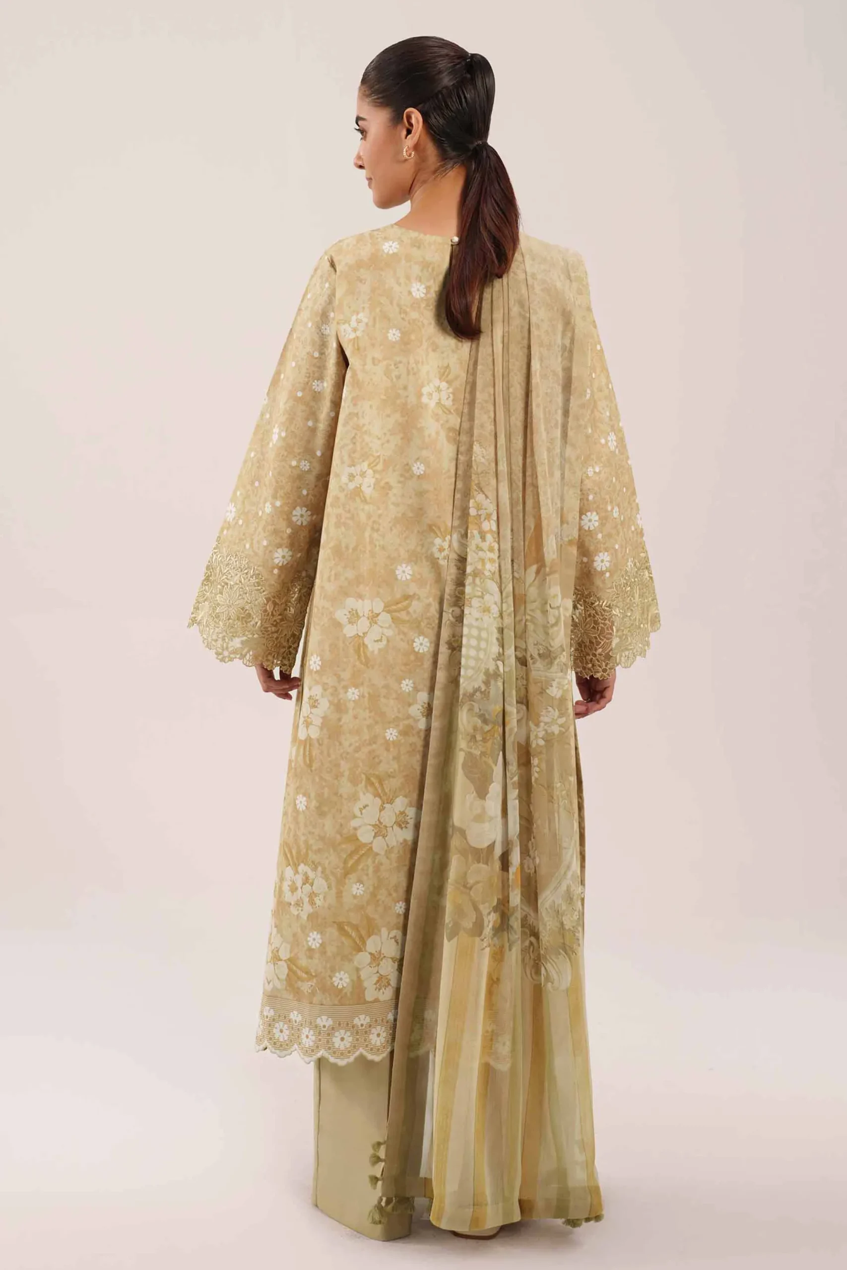 3 Piece - Digital Printed Embroidered Suit - 42601215