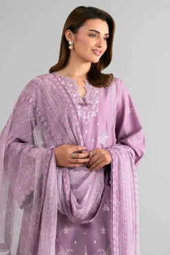 3 Piece - Digital Printed Embroidered Suit - 42601702