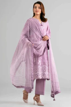 3 Piece - Digital Printed Embroidered Suit - 42601702