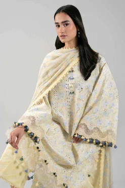 3 Piece - Digital Printed Embroidered Suit - 42601396