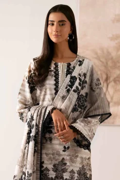 3 Piece - Digital Printed Embroidered Suit - 42502610