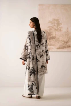 3 Piece - Digital Printed Embroidered Suit - 42502610
