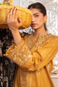 3 Piece - Digital Printed Embroidered Suit - 42601771