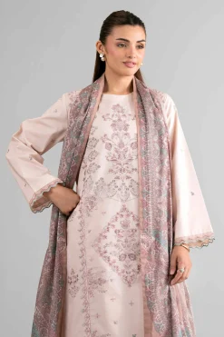3 Piece - Digital Printed Embroidered Suit - 42601732