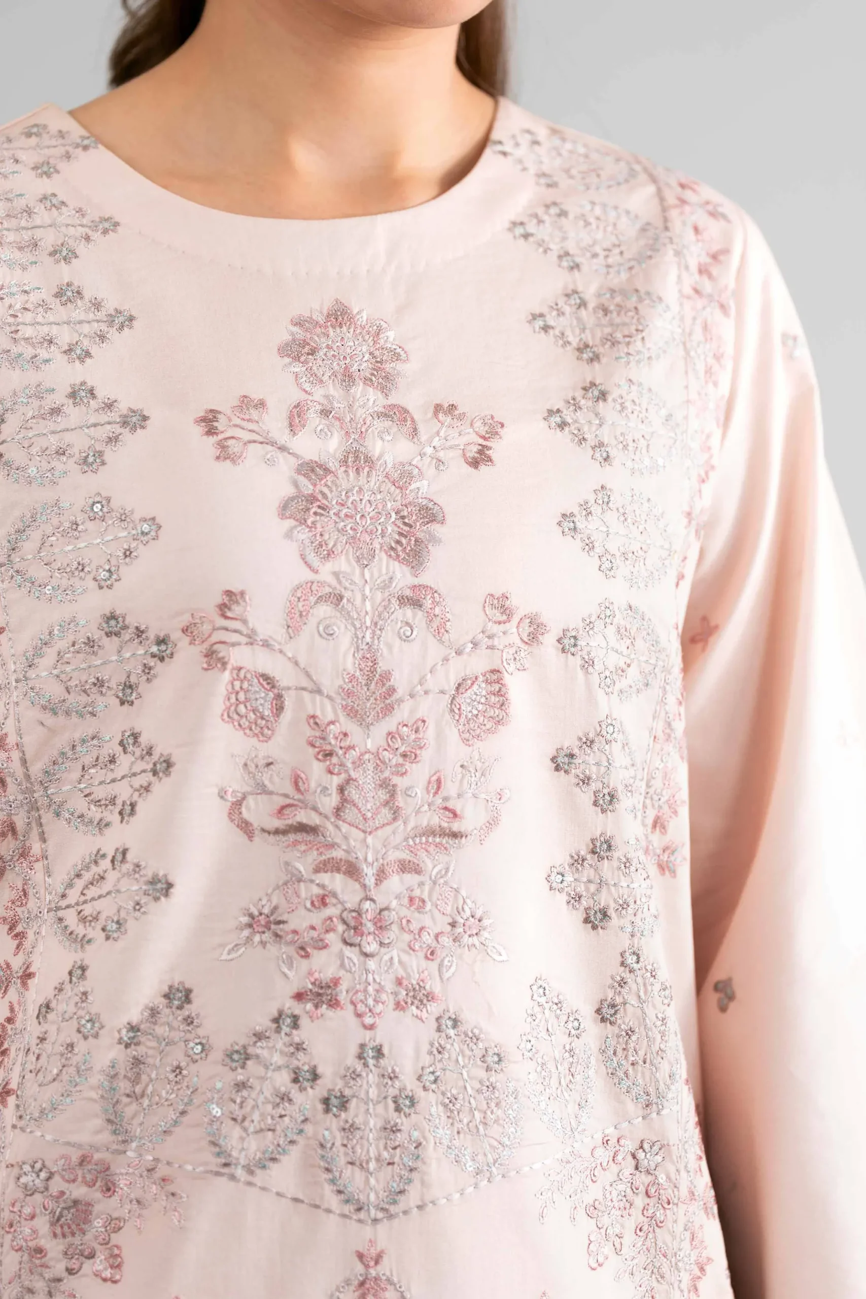 3 Piece - Digital Printed Embroidered Suit - 42601732