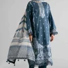 3 Piece - Digital Printed Embroidered Suit - 42601731