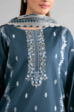 3 Piece - Digital Printed Embroidered Suit - 42601731