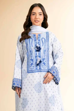 3 Piece - Digital Printed Embroidered Suit - 42501633