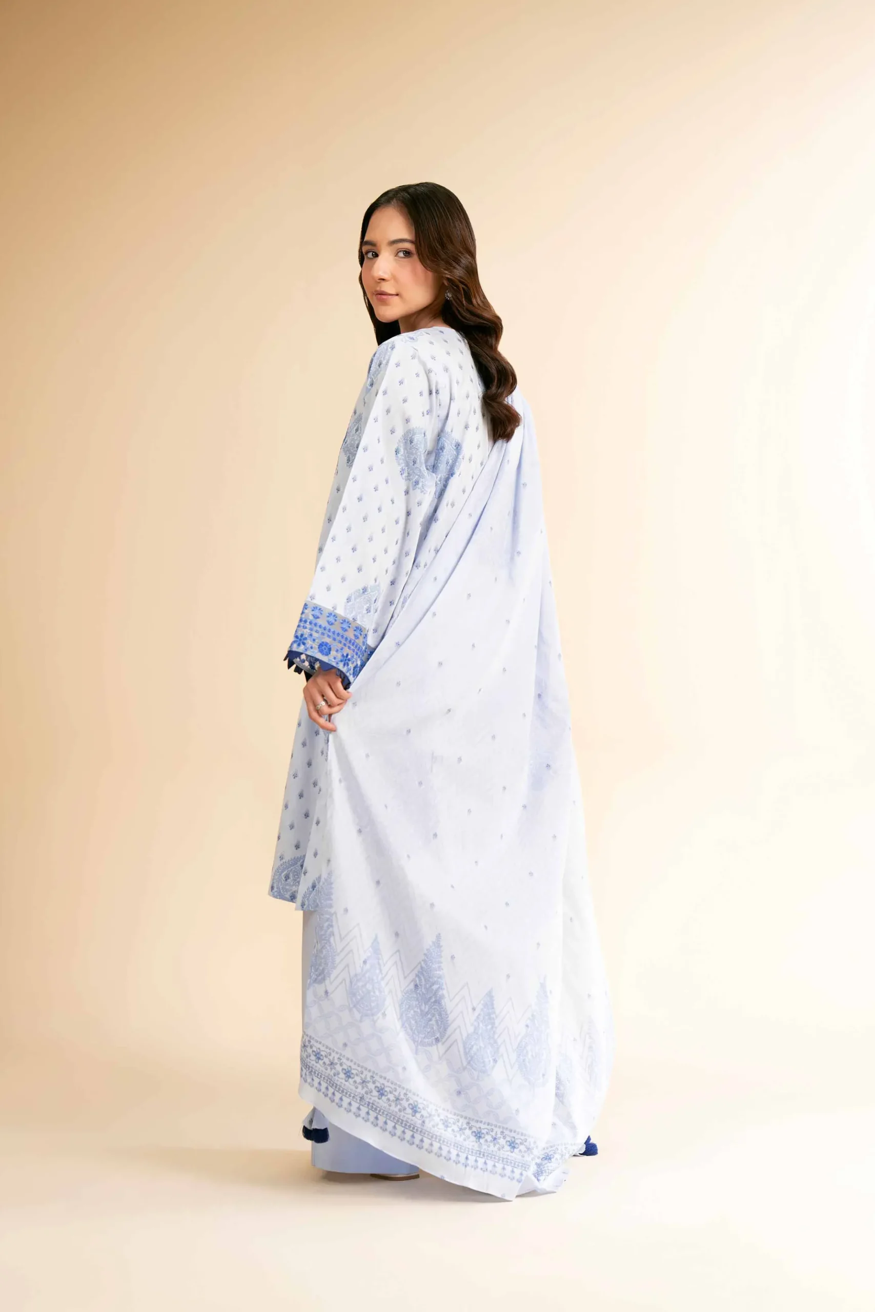 3 Piece - Digital Printed Embroidered Suit - 42501633