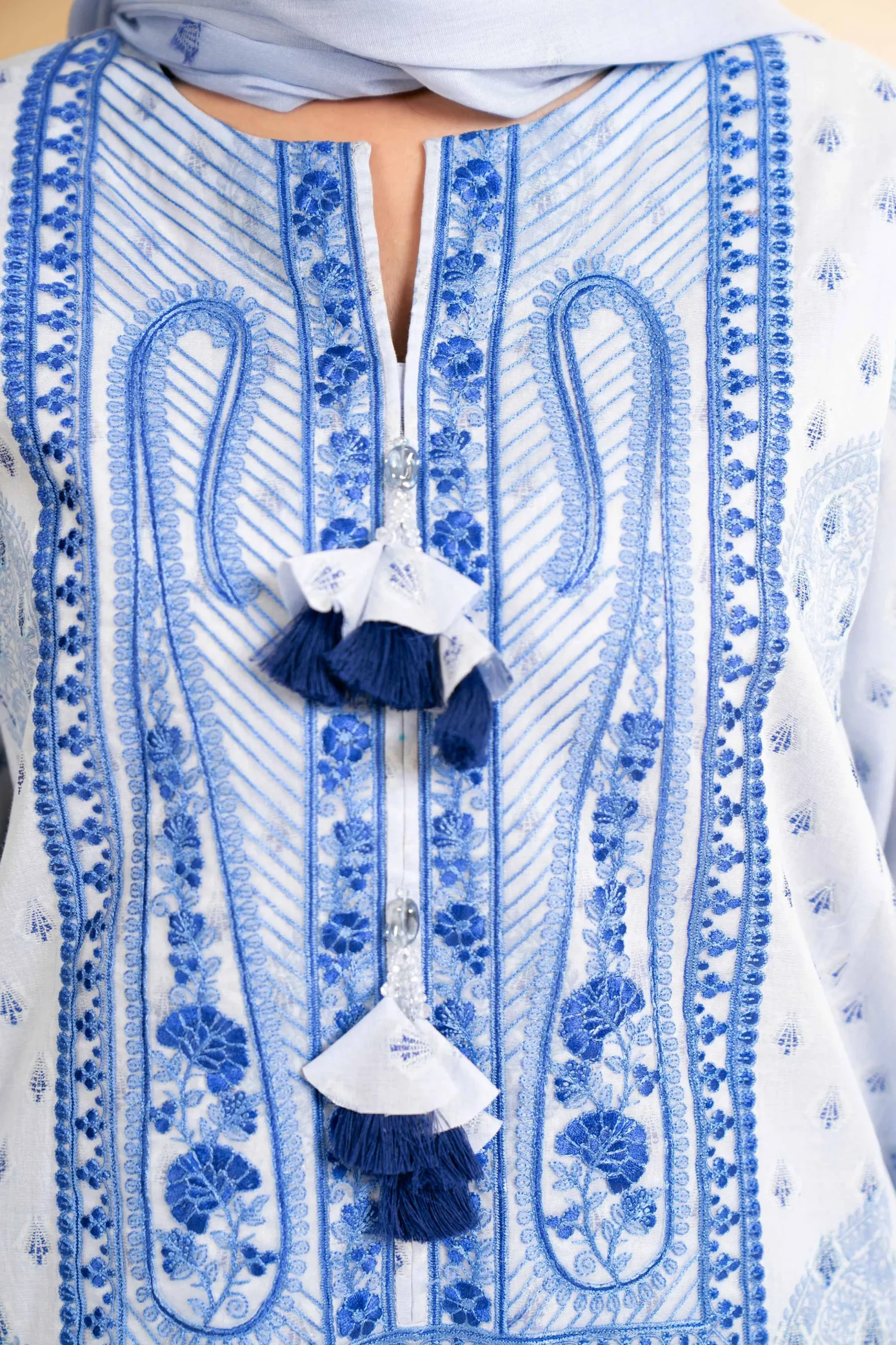 3 Piece - Digital Printed Embroidered Suit - 42501633