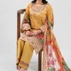 3 Piece - Digital Printed Embroidered Suit - 42601455