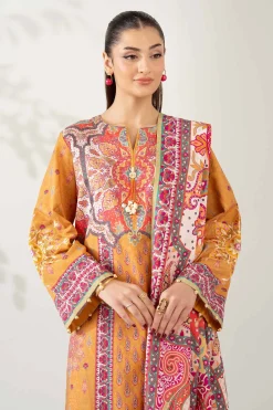 3 Piece - Digital Printed Embroidered Suit - 42502643