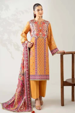 3 Piece - Digital Printed Embroidered Suit - 42502643