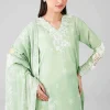 3 Piece - Digital Printed Embroidered Suit - 42601840