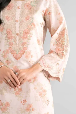 3 Piece - Digital Printed Embroidered Suit - 42601741