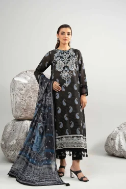 3 Piece - Digital Printed Embroidered Suit - 42502044