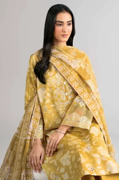 3 Piece - Digital Printed Embroidered Suit - 42601745