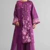 3 Piece - Digital Printed Embroidered Suit - 42601707