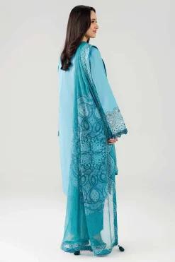 3 Piece - Digital Printed Embroidered Suit - 42601831