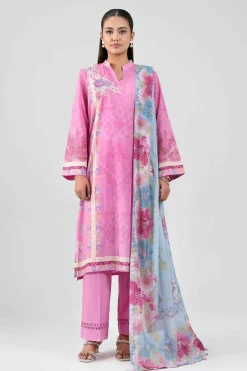 3 Piece - Digital Printed Embroidered Suit - 42601461