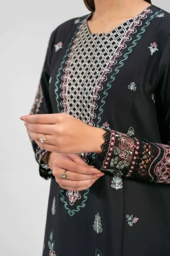 3 Piece - Digital Printed Embroidered Suit - 42601319