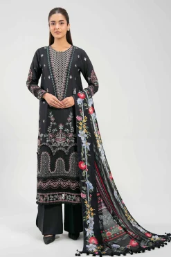3 Piece - Digital Printed Embroidered Suit - 42601319