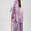 3 Piece - Digital Printed Embroidered Suit - 42601216