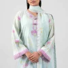 3 Piece - Digital Printed Embroidered Suit - 42601463