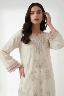 2 Piece - Digital Printed Embroidered Suit - 42601420