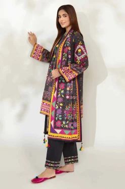 3 Piece - Digital Printed Embroidered Suit - 42502637