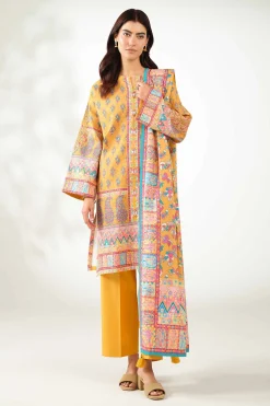 3 Piece - Digital Printed Embroidered Suit - 42502635