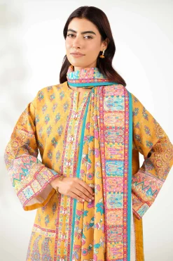 3 Piece - Digital Printed Embroidered Suit - 42502635