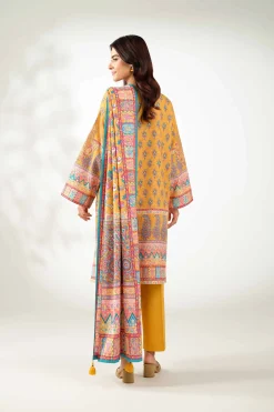 3 Piece - Digital Printed Embroidered Suit - 42502635