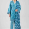 3 Piece - Digital Printed Embroidered Suit - 42601361