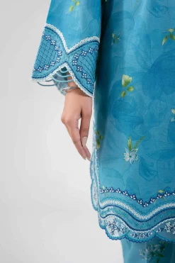 3 Piece - Digital Printed Embroidered Suit - 42601361