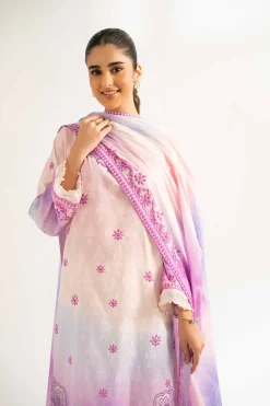 3 Piece - Digital Printed Embroidered Suit - 42502208